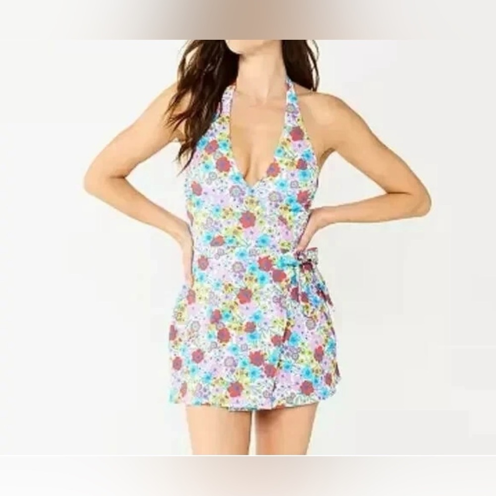 NEW w/Tags Draper James Faux Wrap Shabby Chic Cottagecore Swim Dress...
